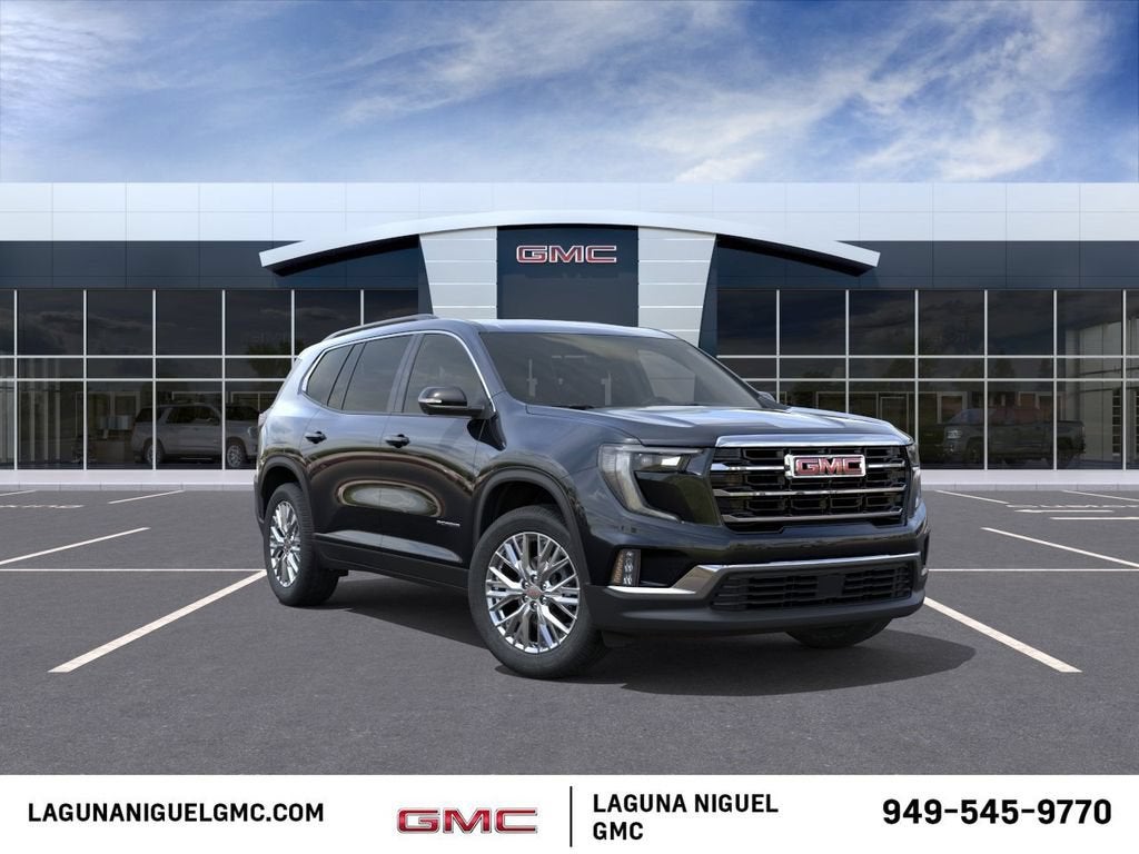 2026 GMC Acadia Elevation in Ebony Twilight Metallic — front three-quarter view
