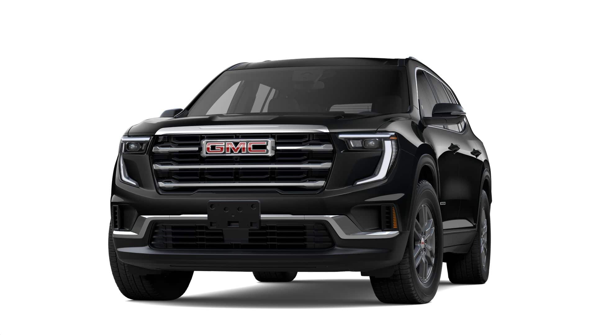 2026 GMC Acadia Elevation in Ebony Twilight Metallic — front three-quarter view