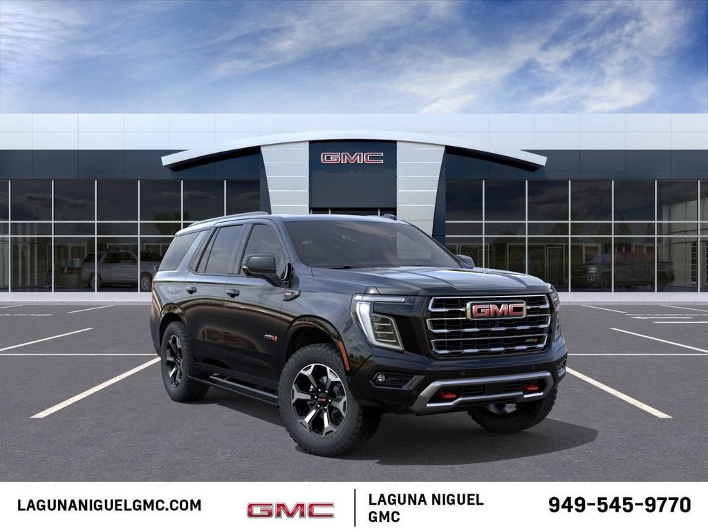 2026 GMC Yukon AT4 in Onyx Black — front three-quarter view