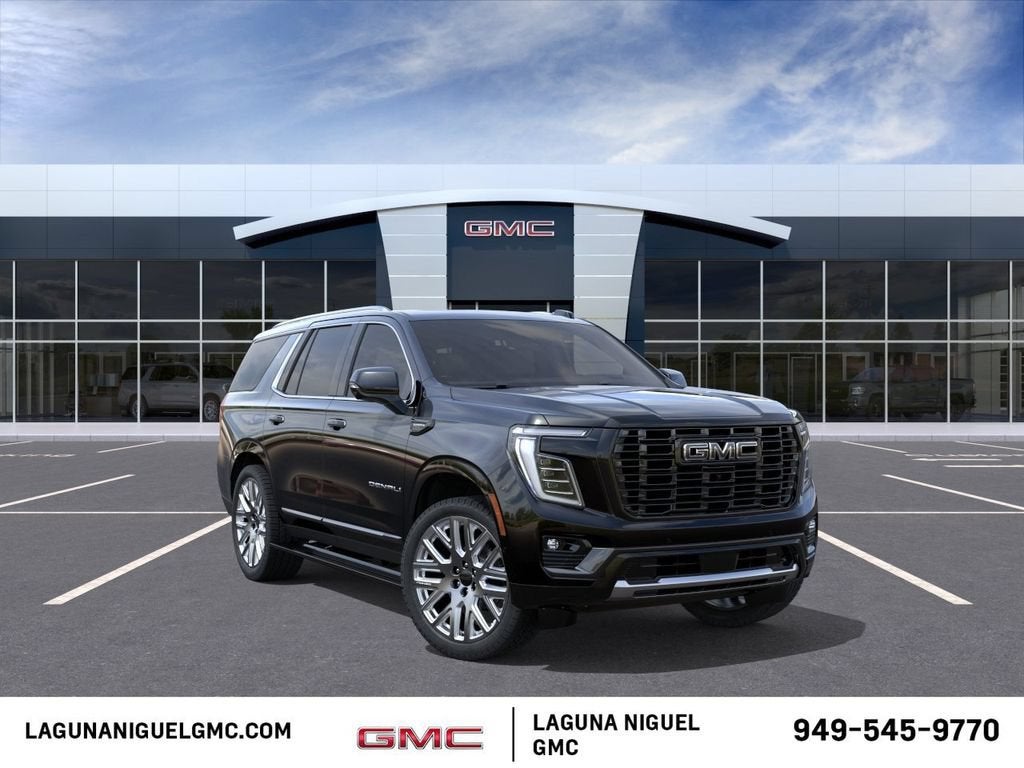 2026 GMC Yukon Denali Ultimate in Onyx Black — front three-quarter view