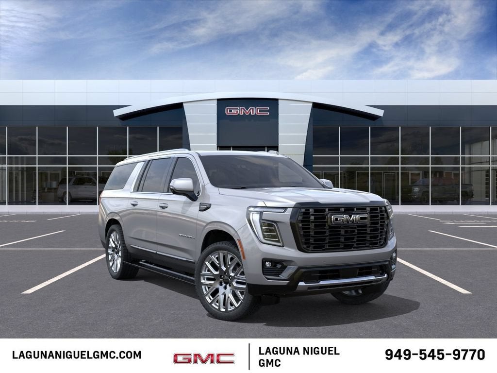 2026 GMC Yukon XL Denali Ultimate in Sterling Metallic — front three-quarter view