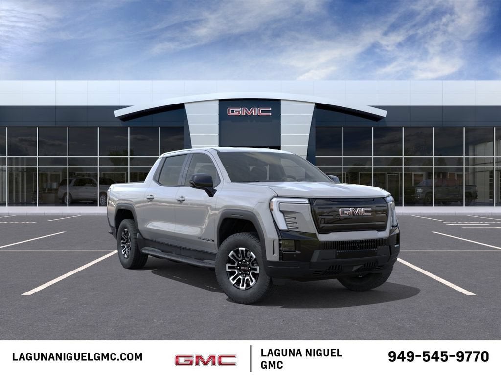 2026 GMC Sierra EV Elevation Standard Range in Thunderstorm Gray — front three-quarter view