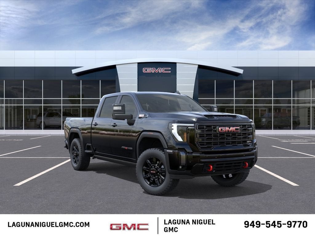 2026 GMC Sierra 2500 HD AT4 in Onyx Black — front three-quarter view