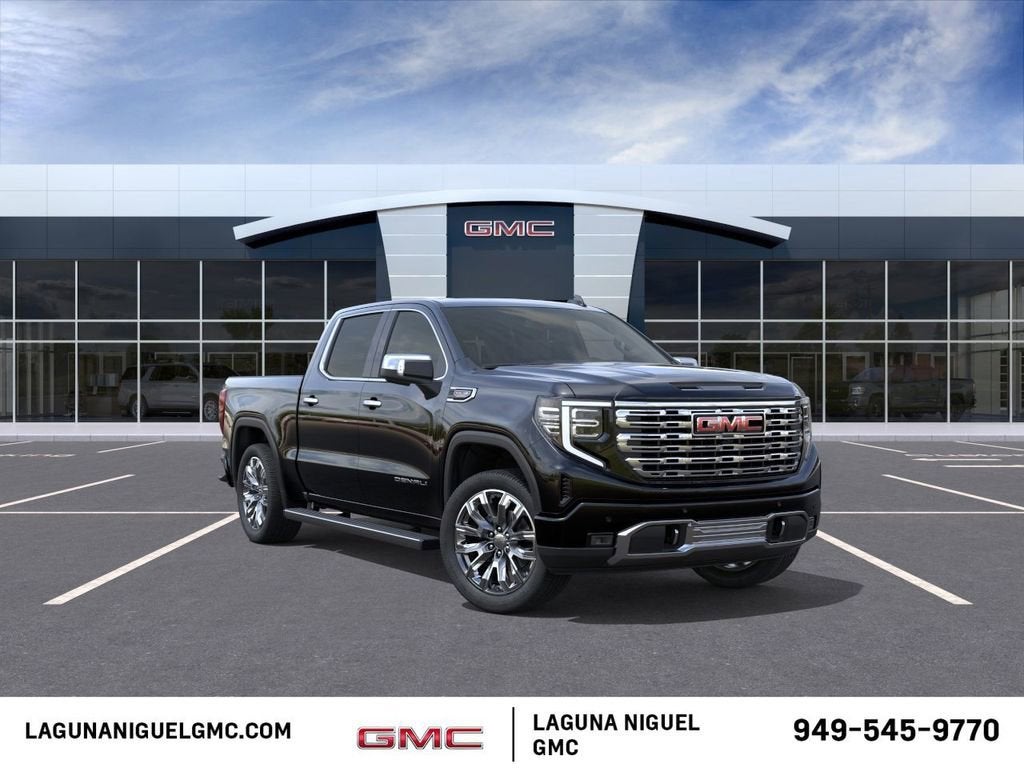 2026 GMC Sierra 1500 Denali in Onyx Black — front three-quarter view