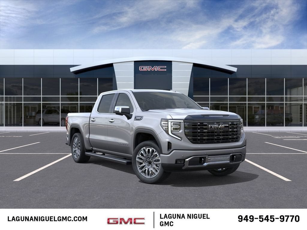 2026 GMC Sierra 1500 Denali Ultimate in Sterling Metallic — front three-quarter view