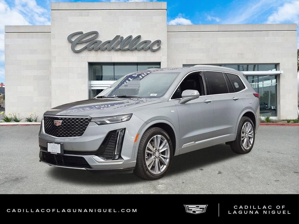2024 Cadillac XT6 Premium Luxury in Argent Silver Metallic — front three-quarter view