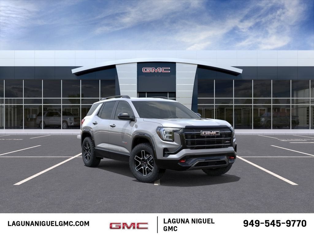 2027 GMC Terrain AWD AT4 in Sterling Metallic — front three-quarter view