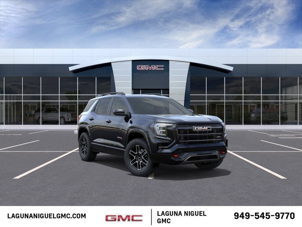2027 GMC Terrain AWD AT4 in Ebony Twilight Metallic — front three-quarter view