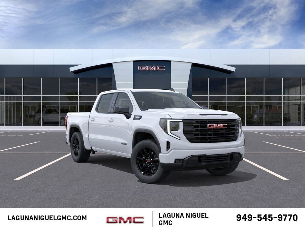 2026 GMC Sierra 1500 Elevation in Summit White — front three-quarter view