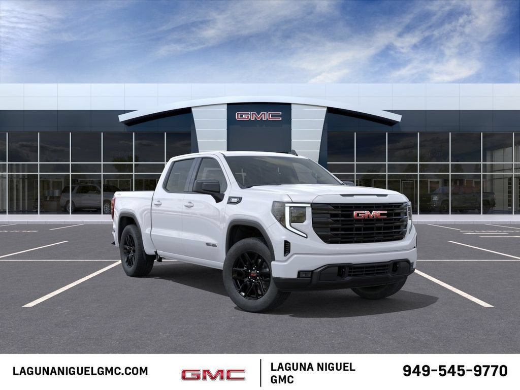 2026 GMC Sierra 1500 Elevation in Summit White — front three-quarter view