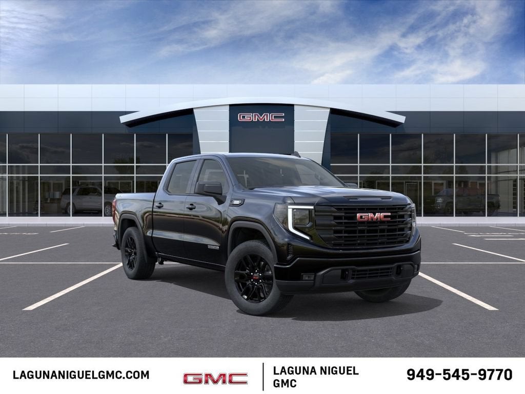 2026 GMC Sierra 1500 Elevation in Onyx Black — front three-quarter view