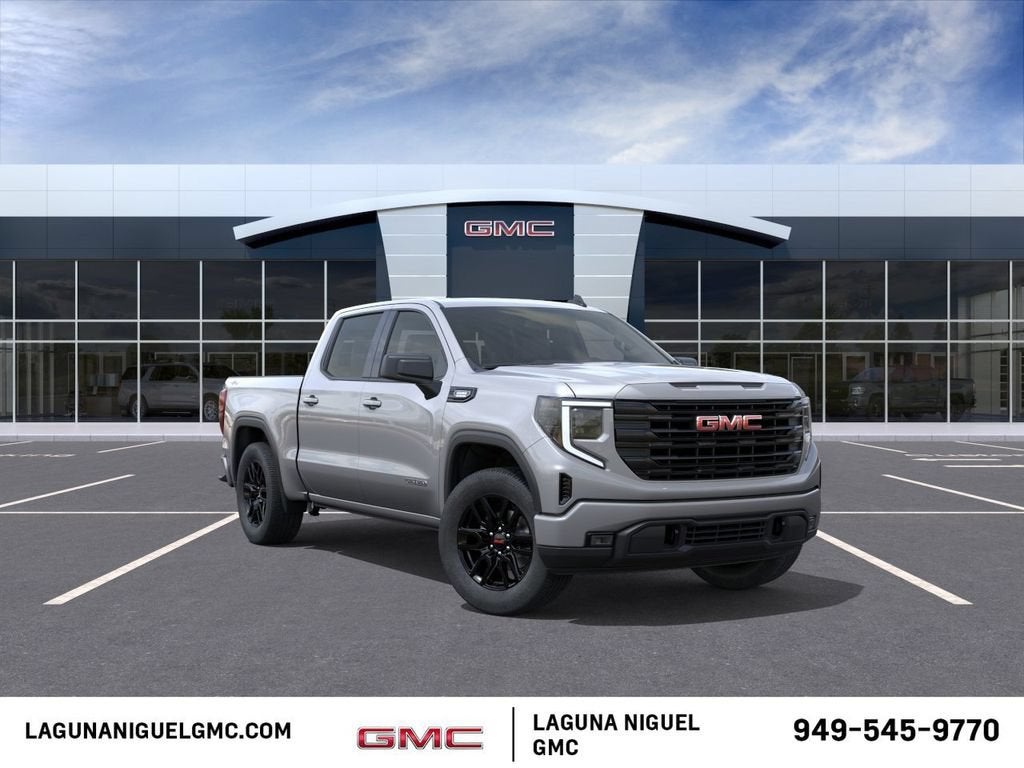 2026 GMC Sierra 1500 Elevation in Sterling Metallic — front three-quarter view