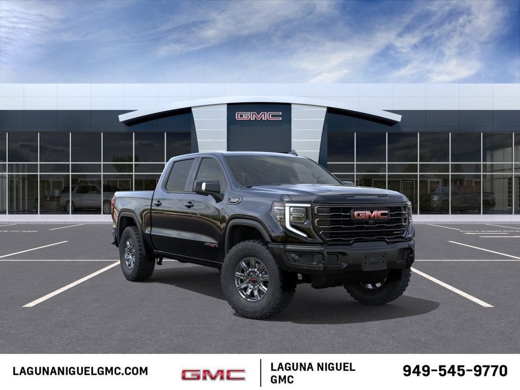 2026 GMC Sierra 1500 AT4X in Onyx Black — front three-quarter view